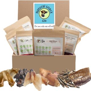 GlePets Caja Azul de Snacks Naturales para perros